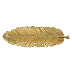 Decorative Trays-Kirkland's Home Flat Leaf Tray Gold
