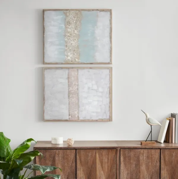 Canvas Art-Kirkland's Home Flatland Glitter Canvas Art Prints, Set Of 2 Multi