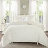 Comforters-Kirkland's Home Floral Full/Queen 4-Pc. Comforter Set White