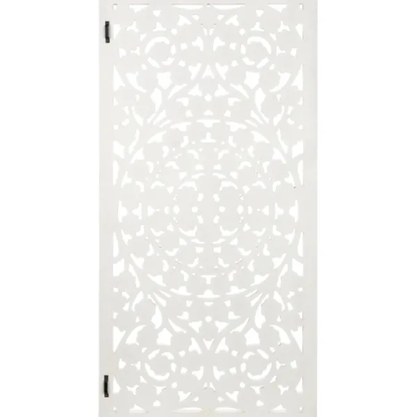 Wall Plaques-Kirkland's Home Floral Wood Plaque, 48X28 In. White