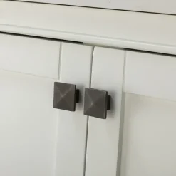 Bathroom Furniture-Kirkland's Home Florence Wood Backsplash Sink Vanity White