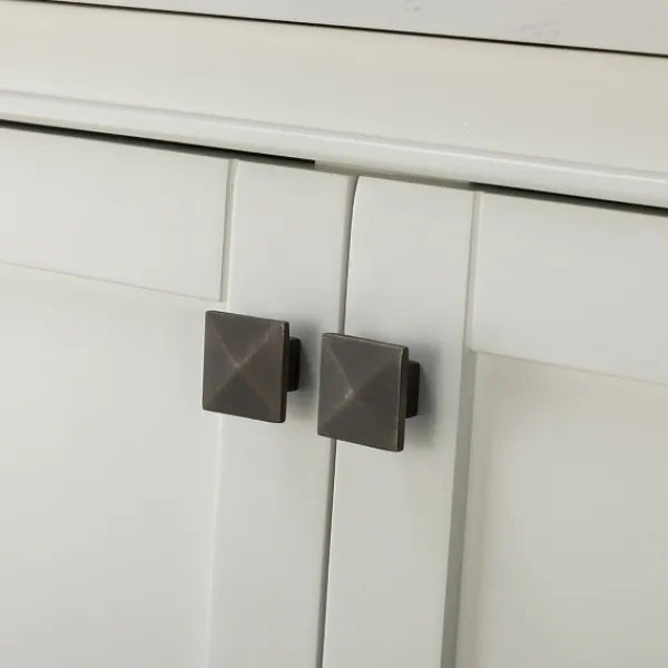 Bathroom Furniture-Kirkland's Home Florence Wood Backsplash Sink Vanity White