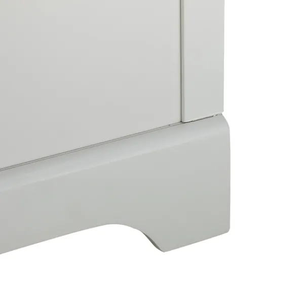 Bathroom Furniture-Kirkland's Home Florence Wood Backsplash Sink Vanity White