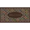 Doormats-Kirkland's Home Flowery Tiles Entry Doormat Brown