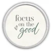 Wall Quotes & Signs-Kirkland's Home Focus On The Good Round Framed Plaque White