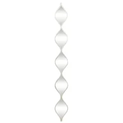Decorative Mirrors-Kirkland's Home Foil Slim Stacked Teardrops Wall Mirror Silver