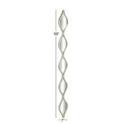 Decorative Mirrors-Kirkland's Home Foil Slim Stacked Teardrops Wall Mirror Silver