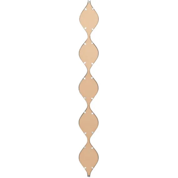 Decorative Mirrors-Kirkland's Home Foil Slim Stacked Teardrops Wall Mirror Silver