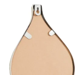 Decorative Mirrors-Kirkland's Home Foil Slim Stacked Teardrops Wall Mirror Silver