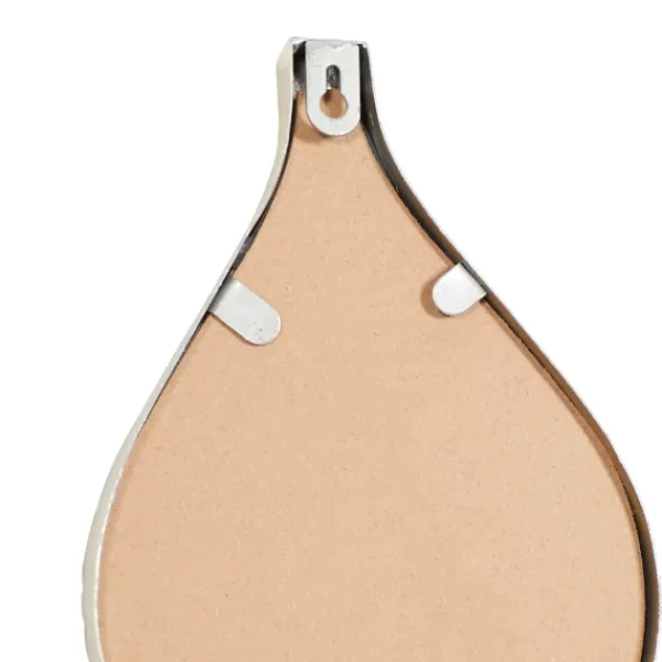 Decorative Mirrors-Kirkland's Home Foil Slim Stacked Teardrops Wall Mirror Silver
