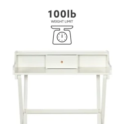 Office Furniture-Kirkland's Home Folding Caty Desk White