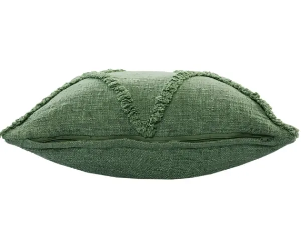 Pillows-Kirkland's Home Forest Fringe Diamond Pillow, 20 In. Green