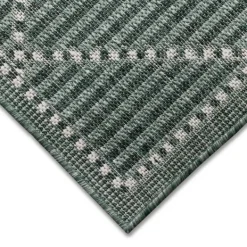 Outdoor Rugs-Kirkland's Home Forest Geo Lattice Outdoor Area Rug, 6X9 Green