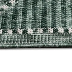 Outdoor Rugs-Kirkland's Home Forest Geo Lattice Outdoor Area Rug, 7X9 Green