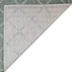 Outdoor Rugs-Kirkland's Home Forest Geo Lattice Outdoor Area Rug, 7X9 Green