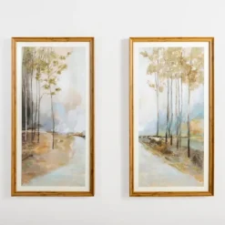 Framed Art-Kirkland's Home Forest Path Ii Framed Art Print Multi