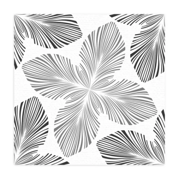 Wall Murals & Wall Decals-Kirkland's Home Four-Leafed Pattern Peel And Stick Wall Mural Black/White