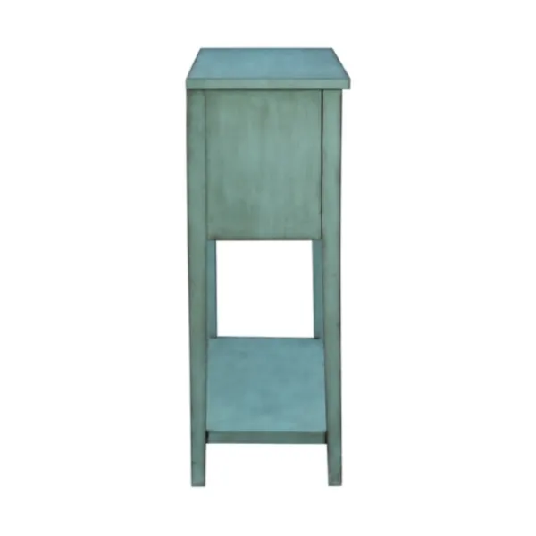 Console Tables-Kirkland's Home Franny Distressed Console Table Blue