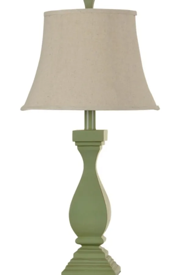 Table Lamps-Kirkland's Home French Green Classic Table Lamp Ivory