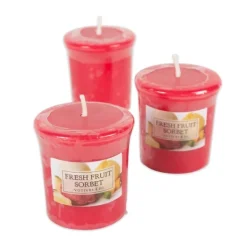 Candles-Kirkland's Home Fresh Fruit Sorbet Votive Candles, Set Of 8 Red