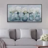 Framed Art-Kirkland's Home Fresh Picked Peonies Framed Art Print Green/White/Gray/Blue