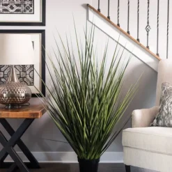 Trees & Topiaries-Kirkland's Home Full Green Grass Potted Plant