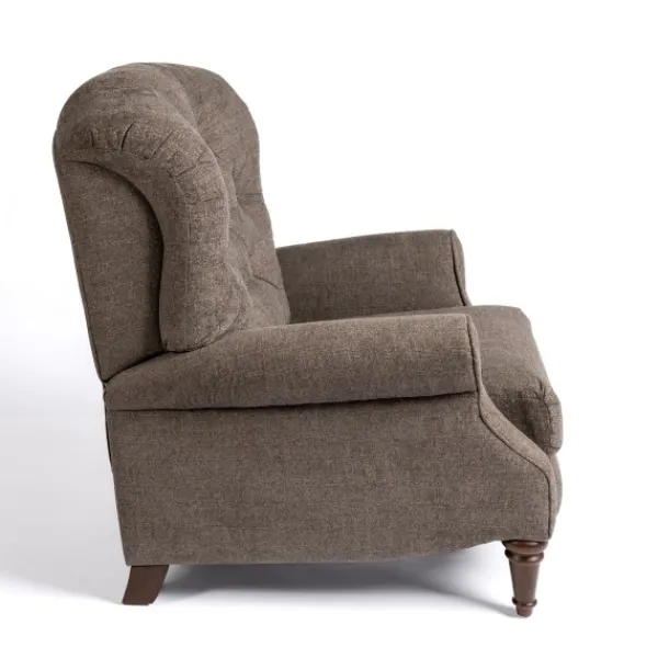 Accent Chairs-Kirkland's Home Gabor Ash Tufted Upholstered Recliner Gray