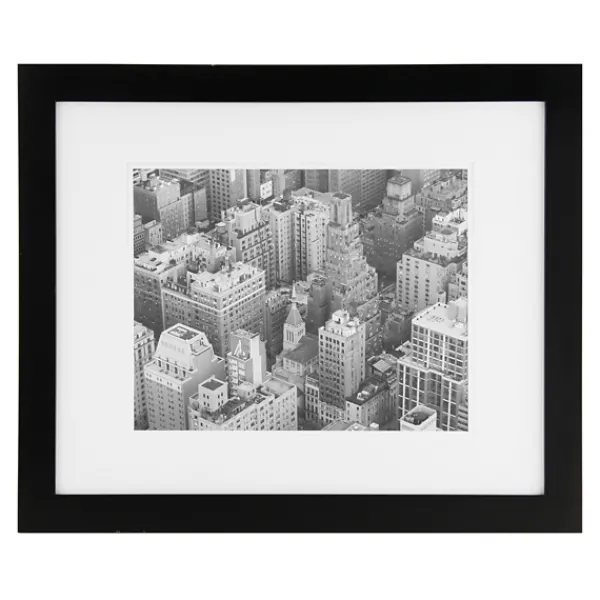 Picture Frames-Kirkland's Home Gallery Black Matted Picture Frame, 16X20