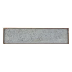 Wall Quotes & Signs-Kirkland's Home Galvanized Iron Market Wall Sign Silver