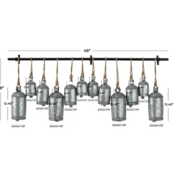 Decorative Accents-Kirkland's Home Galvanized Round Bells Wall Plaque Silver