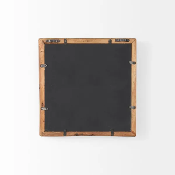 Decorative Mirrors-Kirkland's Home Garcelle Raw Wood Square Wall Mirror