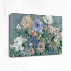 Canvas Art-Kirkland's Home Garden Harmony Canvas Art Print Gray/Purple/White