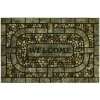 Doormats-Kirkland's Home Garden Pebble Welcome Doormat Gray/Black