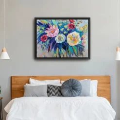 Framed Art-Kirkland's Home Garden Variety Framed Canvas Art Print Multi