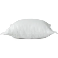 Pillows-Kirkland's Home Gauze Organic Fringe Throw Pillow White
