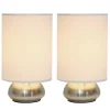 Table Lamps-Kirkland's Home Gemini Mini Touch Lamps, Set Of 2 Ivory