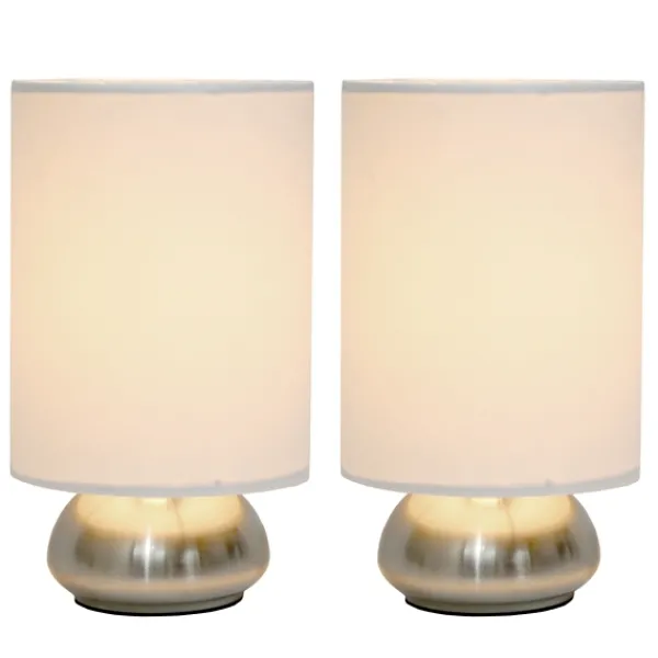 Table Lamps-Kirkland's Home Gemini Mini Touch Lamps, Set Of 2 Ivory