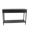 Console Tables-Kirkland's Home Geo 3-Drawer Console Table Black
