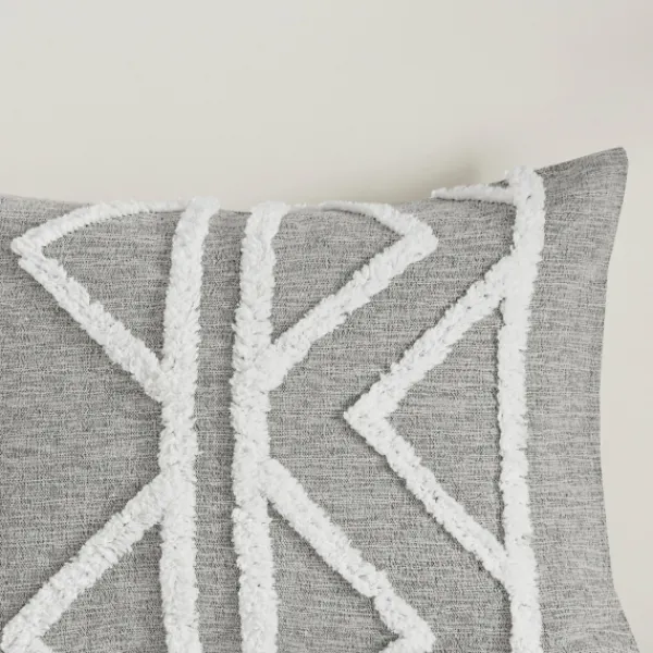 Comforters-Kirkland's Home Geometric 3-Pc. California King Comforter Set Gray