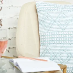 Pillows-Kirkland's Home Geometric Stella Throw Pillow Blue