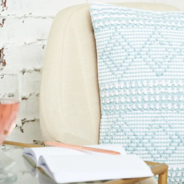 Pillows-Kirkland's Home Geometric Stella Throw Pillow Blue