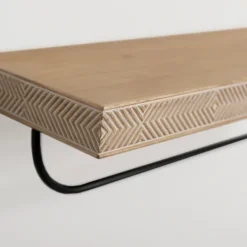 Shelves-Kirkland's Home Geometric Wood And Metal Shelf