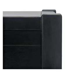 Accent & End Tables-Kirkland's Home Geometrical Industrial Pull Accent Table Black