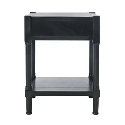 Accent & End Tables-Kirkland's Home Geometrical Industrial Pull Accent Table Black