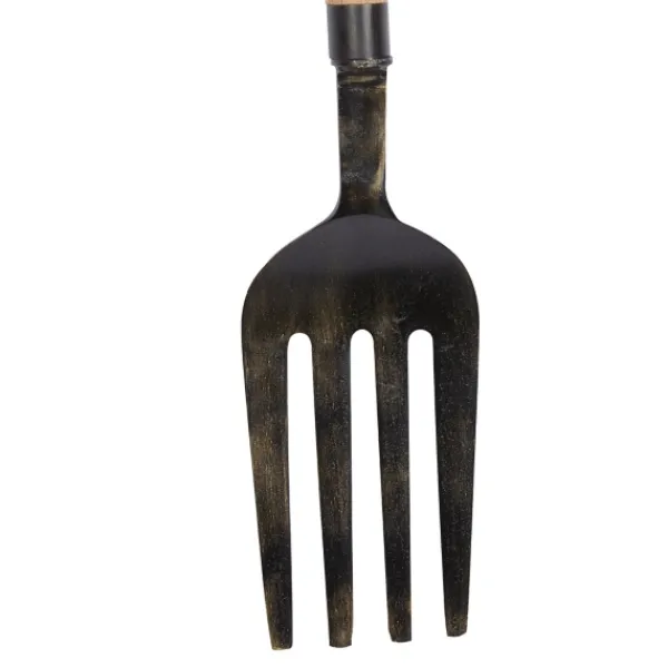 Wall Plaques-Kirkland's Home Giant 2-Pc. Spoon And Fork Wall Sculptures Tan/Black