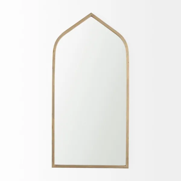 Decorative Mirrors-Kirkland's Home Giovanna Gold Metal Frame Ogee Arch Wall Mirror
