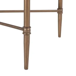 Coffee Tables-Kirkland's Home Glass And Metal Rectangle Porter Coffee Table Gold
