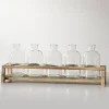 Vases-Kirkland's Home Glass Bottle Vase And Crate 5-Pc. Set Clear