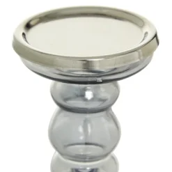 Candle Holders-Kirkland's Home Glass Candle Holders, Set Of 2 Clear