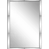 Decorative Mirrors-Kirkland's Home Glass Divvy Rectangular Beveled Mirror